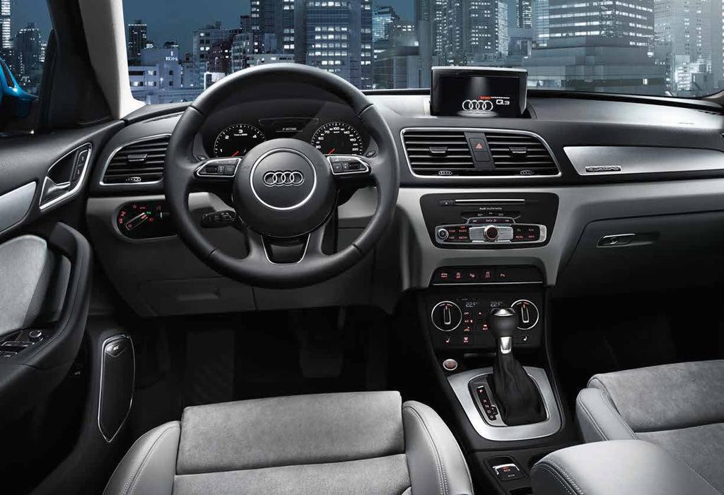 Jedeme směrem k pohodě. Interiér Audi Q3.