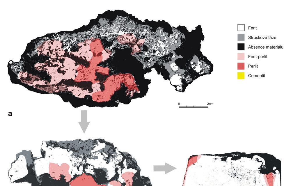 Materiál použitý k výrobě křížů je litina s lupínkovým grafitem s perlitickoferitickou matricí. Předměty byly sestaveny z více dílů, které byly vyrobeny technikou odlévání.