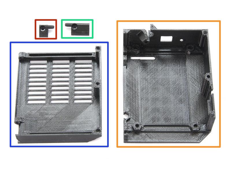 Step 2 3D vytištěné díly Rambo-cover-base (základ krytu elektroniky) - nová verze