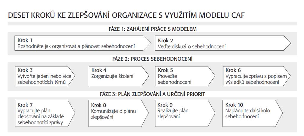 a výkonnosti). Každé kritérium obsahuje další subkritéria, která se bodují dle panelů hodnocení. Pro objektivnější hodnocení jsou ke každému subkritériu uvedeny příklady.