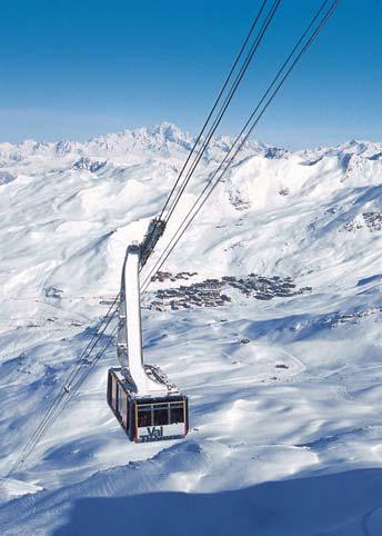 rezidence Haute Vanoise, Trois Vallées, Dome de Polset). Rezidence Val Thorens jsou rozmístěné po celém středisku, vždy poblíž vleků nebo sjezdovky.