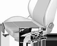 44 Sedadla, zádržné prvky Seďte tak, aby Vaše ramena byla co možná nejblíže k opěradlu. Nastavte sklon opěradla tak, abyste mohli snadno dosáhnout na volant s mírně pokrčenými pažemi.