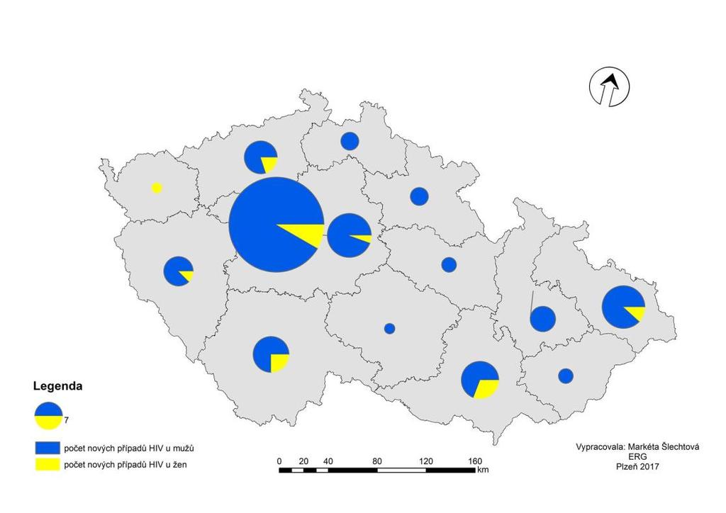 Tabulka 9: Počet nových případů HIV v ČR podle pohlaví Kraje muži (2010) ženy (2010) muži (2015) ženy (2015) Hl.