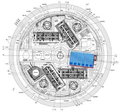 5.6 Výpočtová část Již zmiňovaný výměník navrhuji k bazénu na vyhořelé palivo, který se nachází uvnitř kontejnmentu JE projektu MIR-1200 (viz obrázek č.