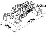 17 EKVIPOTENCIÁLNÍ SVORKOVNICE EPS 1 EPS 2 EPS 3 EPS 6 mm 2 2x 4x 8x Typ třmenů jejich počet EPS 16 mm 2 4x 6x 6x ve svorkovnici EPS 95 mm 2 4x 2x - EPS PL30 1x 1x - Způsob montáže podložka / krabice