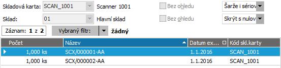 Do Obsahu faktury se naimportovaly jednak dosud nečerpané položky z objednávky OP- 1/2016 a jednak položky z DL- 1/2016.