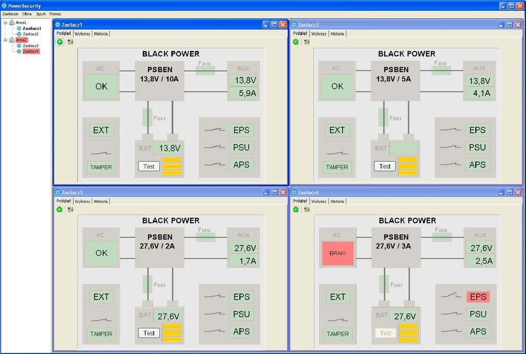 7.5 Program PowerSecurity. Program Power Security je dostupný na www.pulsar.pl Jeho detailní popis naleznete v příslušném návodu k tomuto programu.