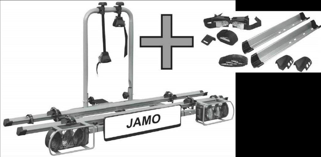 DE Art. Nr. 11449R Fahrradträger JAMO im Set mit Erweiterung für das 3.