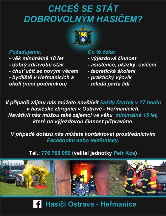 30 Hrušov, Lassallova ulice 15.00-15.45 Kunčice, u hasičské zbrojnice (na zpevněné ploše před FIKO 16.00-17.30 Kunčičky, Bořivojova ulice - INSTAL) (u hasičské zbrojnice) 16.00-17.00 Koblov, hasičská zbrojnice 17.