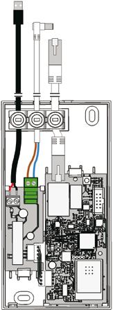 Montáž/elektrické připojení 4.3 Montáž Link pro 10 cm Při používání modulu Link pro na jednom místě přišroubujte modul na zeď.