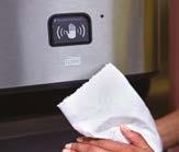 Vysokokapacitní systém = až 1 400 papírových ručníků - Náklady pod kontrolou -