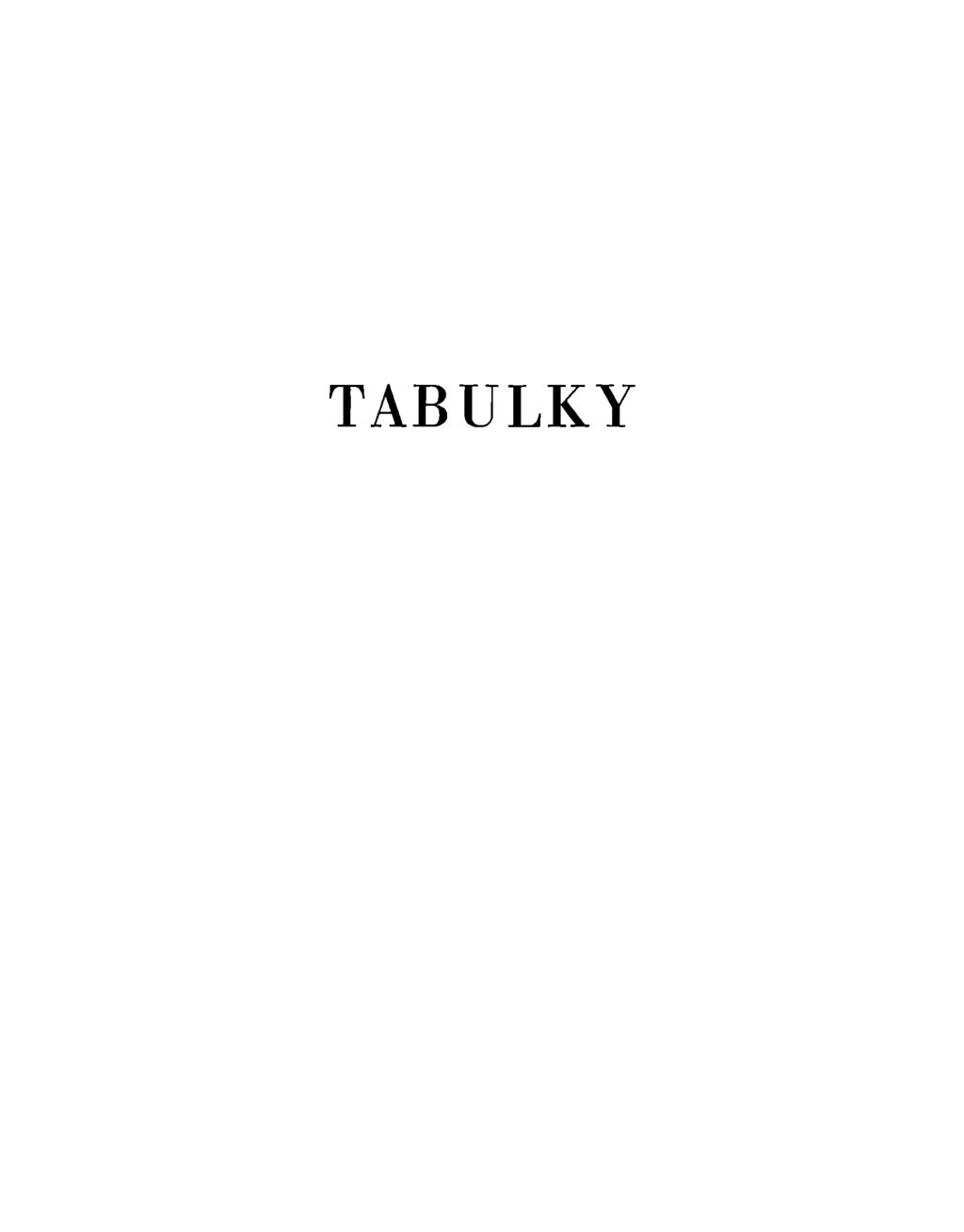 TABULKY