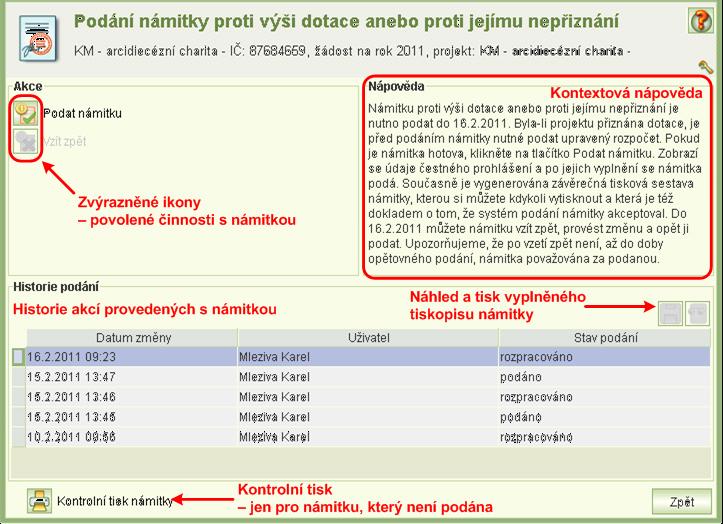 Předpokládané příjmy od MPSV se přenášejí z formuláře Náklady projektu pro námitku, a to celkový součet dotace včetně požadavku na navýšení.