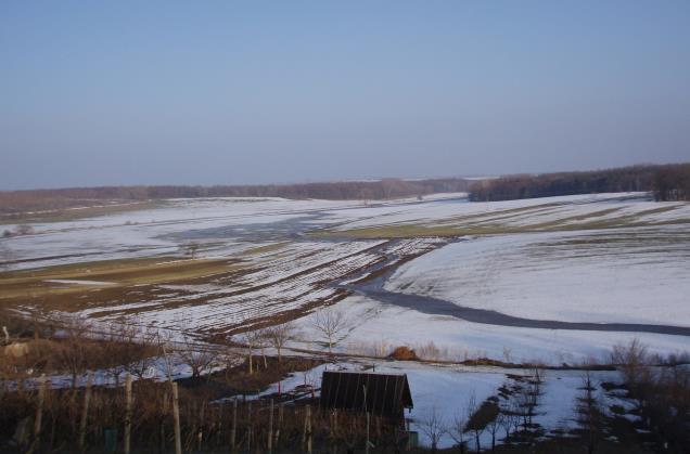 V katastru se sněhovou erozí.