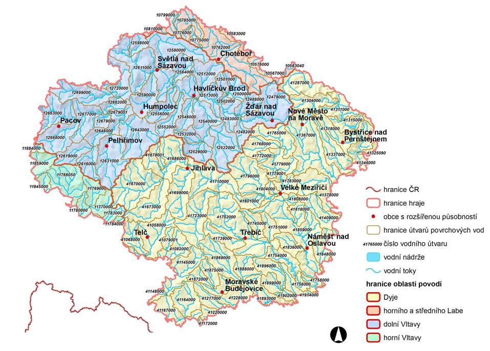 1. Vzájemný vztah územní působnosti kraje a oblastí povodí Obrázek 1 vzájemný vztah územní působnosti kraje a oblastí povodí Oblasti povodí jsou vymezeny přílohou č.1 vyhlášky č. 292/2002 Sb.