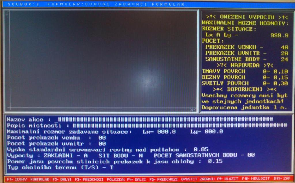 Hodnocení programu Simulace denního osvětlení není primární funkcí programu, tato možnost byla zařazena do programu poměrně nedávno a není vytvářena na základě norem platných v Čechách.