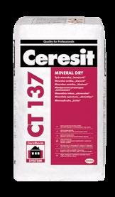 krom silikátových CT17 Hloubkový penetrační nátěr na savý podklad CT19 Kontaktní penetrace SuperGrip na kritické podklady CN94 Speciální penetrační nátěr na savé (ředit 1:3) a nesavé podklady CT99