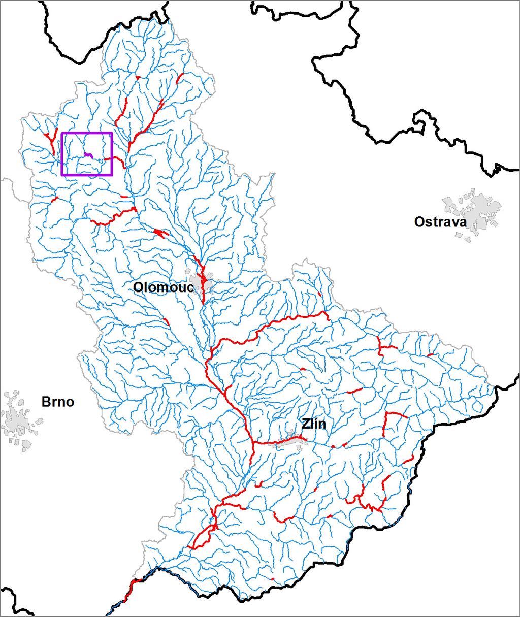 KUMENTACE OBLASTÍ S VÝZNAMNÝM POVODŇOVÝM RIZIKEM V OBLASTI POVODÍ MORAVY A V OBLASTI POVODÍ DYJE DÍLČÍ POVODÍ MORAVY MORAVSKÁ SÁZAVA 10100059_2 (PM-19) - Ř.