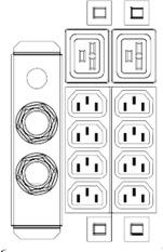 kva s PDU panelem 8 a 10 kva Konektor pro