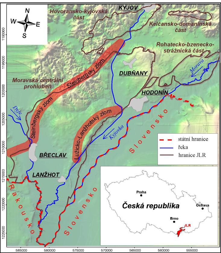 Acta Montanistica Slovaca Ročník 14 (2009), číslo 1, 62-74 je porušena zlomy směru S-J až SV-JZ, které dělí celou oblast do dílčích tektonicky omezených ker.