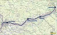 Nejvýznamnější tunel nedaleko stanice Semmering je přímý, dlouhý 1430,34 m.