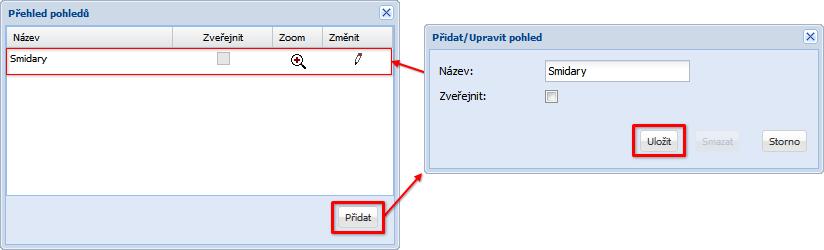 K dispozici jsou dvě varianty výstupu. Tabulkový a textový výpis souřadnic v souř. systému WGS-84. Obdobně lze získat výpis souřadnic v S-JTSK na druhé záložce.