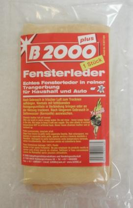 praktické příslušenství pro hospodárné využití B 2000 KŮŽE NA SKLO 1A kvalita B 2000 FENSTERLEDER Pravá kůže na čistění skel, vyrobená z ovčí kůže.