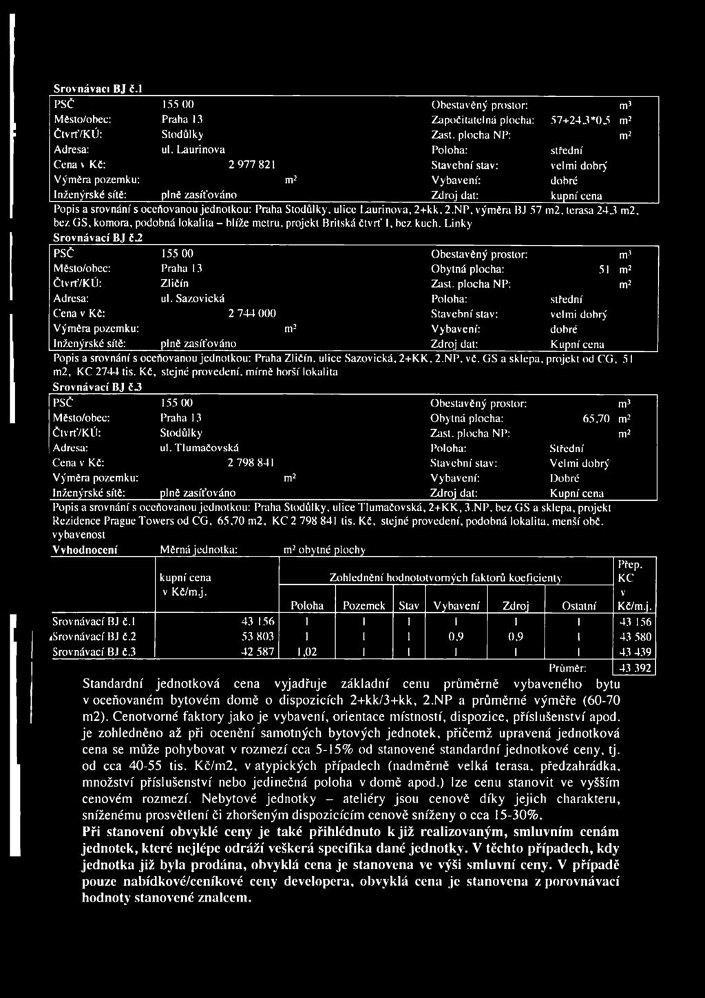 jednotkou: Praha Stodůlky, ulice Laurinova, 2+kk. 2.NP, výměra BJ 57 m2, terasa 24.3 m2. bez GS, komora, podobná lokalita - blíže metru, projekt Britská čtvrt' I, bez kuch.