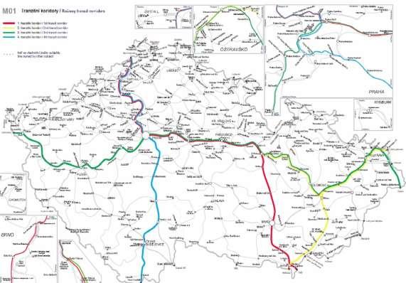 Obrázek 17 - hustota železniční sítě na území MAS SZK Územím MAS SZK nevede žádný z tranzitních železničních koridorů v ČR. Zdroj: http://www.szdc.cz/o-nas/zeleznicni-mapy-cr.