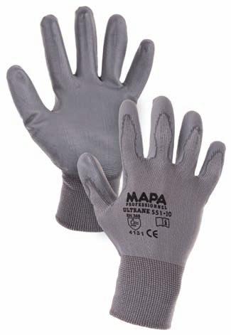 Glove lenght: 7-31 cm, thickness: 1,00 mm. Recommended applications: sanding, precision mechanical work. Industry: automotive/ mechanical industry. Material: lining - cotton jersey.