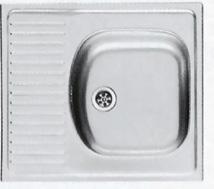 minikuchyňka s dřezem a vodovodní baterií / 900 x 1800 x 650 / KU 74 dřez, otvor pro baterii vpravo / 455 x 435 / KU 90 ROL3