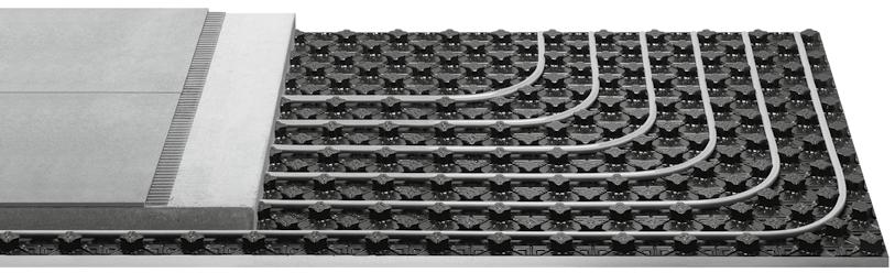 temperování R1 Fonterra Base, 15/17 Systém nopových desek pro větší podlahové plochy s PB-trubkou 15 x 1,5/17 x 2,0 mm, MV-trubkou 16 x 2,0 mm nebo PE-Xc- příp. PE-RT-trubkou 17 x 2,0 mm.