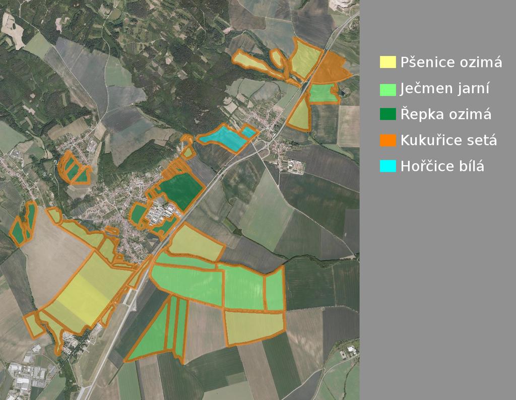 Obr. 3: Mapa půdních bloků