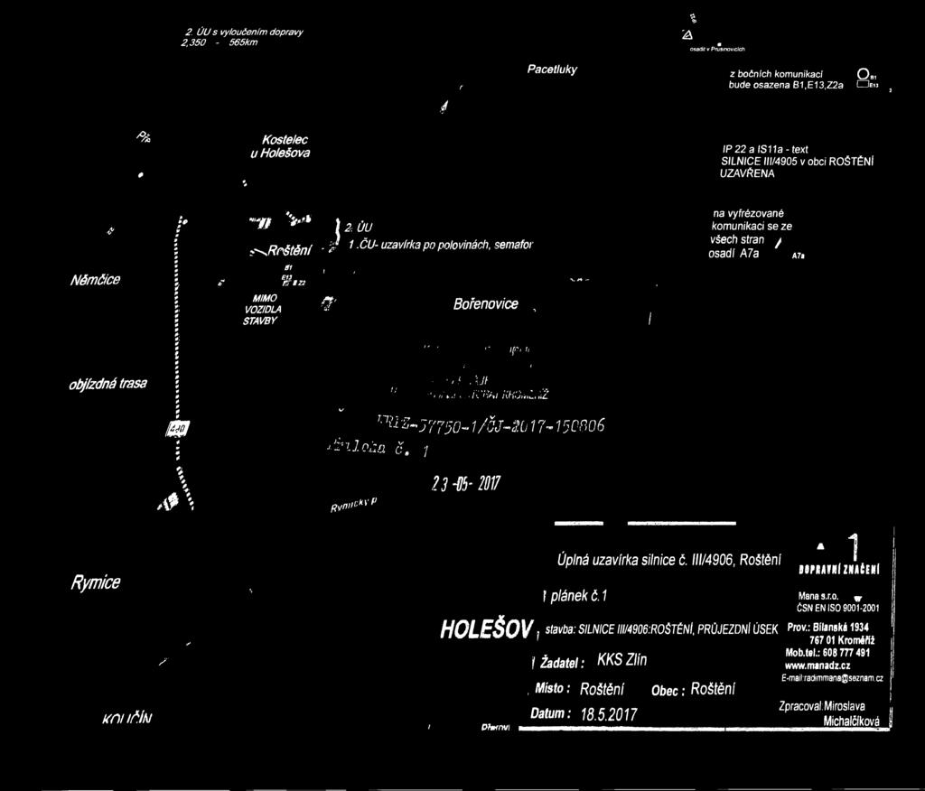 E13,Z2a CZ)e«^ % 0 *» Kstelec u Hlešva P 22 a S11a - text SLNCE 4905 v bc ROŠTĚNÍ