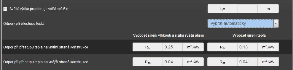 Skladba A 11/29 Světlá výška prostoru je menší než 5 m, proto volbu