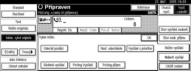 Nastavení odesílatele Nastavení odesílatele Tato funkce slouôí k nastavení informací o odesilateli.