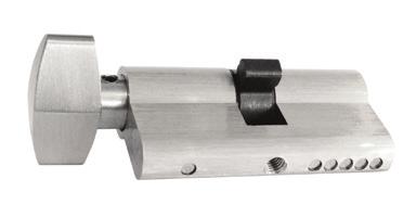 Euro-profile cylinder c/w key & knob 30 30 60 18.5 32.8 16.