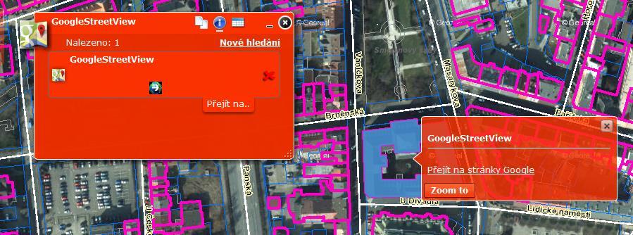 GoogleStreetView - identifikace Tato funkce se zobrazuje prostřednictvím