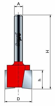 3,1 93,6 12 H1G0050 12,7 50, 106, 12 H1G0051 ořezávací s přiznanou spárou (Z2) D h H