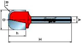 půlkruhová D h H C R1 R2/α A 19 12,4 44,7 3,2 H1G0119