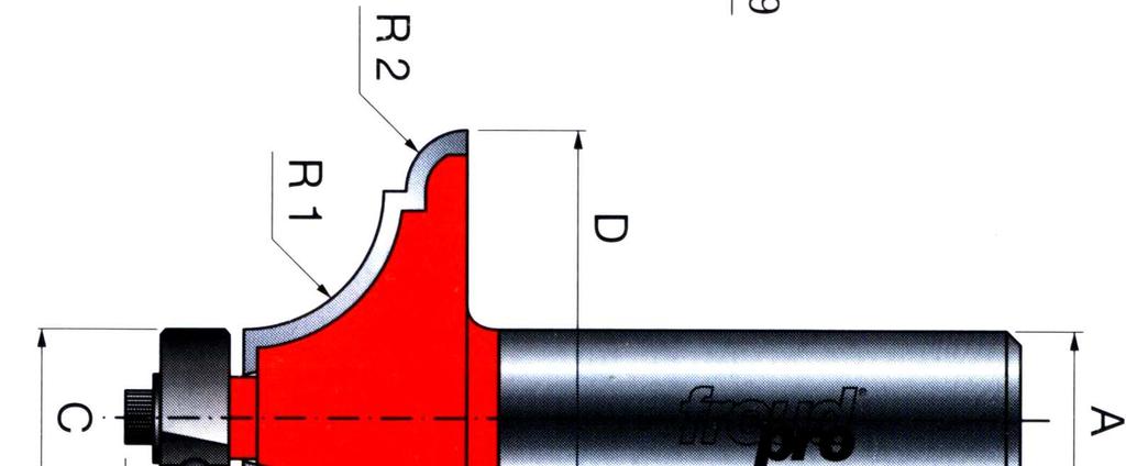 ložiskem D h H C R1 R2/α A 2,6 12,7 54,7 12,7 4