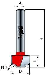 H1G0146 tvarová D h H C R1 R2/α A 12,7 40 1,6