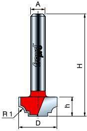 H1G0149 tvarová D h H C R1 R2/α A 12,7 9,5 41,5