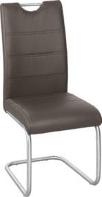 Odkládací stolek z MDF v bílé barvě, nohy ve vzhledu kůže v hnědé barvě, z borovicového dřeva, Ø cca 40 cm, výška místo 4.802,-* 2.