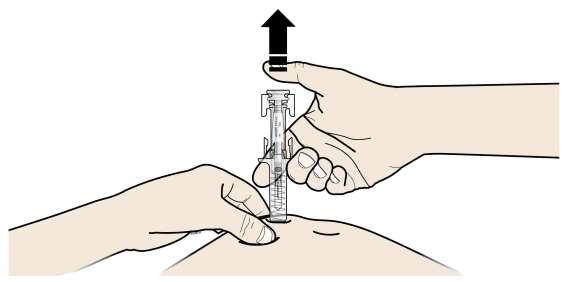 CVAK Je důležité stlačit píst zcela dolů až do cvaknutí, aby byla podána celá dávka. C UVOLNĚTE palec.