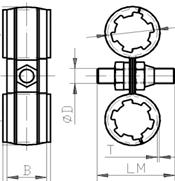 range mm mm inch mm bolt mm kg/100pcs 5120-145 M12 126-133 4 3/4" 145 180 65 32,8 20 / 80 5111-12 10-12 10 1/8" 12x1,2 M5x12 M6 0,95 100 / 1000 5120-157 M14 131-140 5" 157 190 70 47,9 10 /