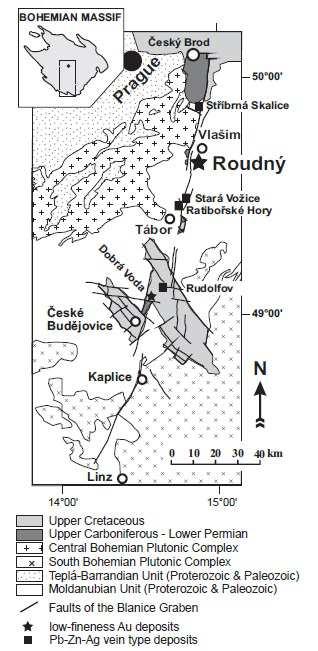 3. HLAVNÍ RUDNÍ REVÍRY V BLANICKÉ BRÁZDĚ (HISTORIE, GEOLOGIE, MINERALOGIE) Obr.