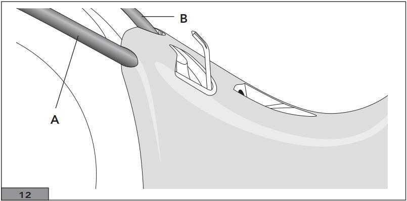 14) Mechanismus řadicí páky nastavte do pozice na nejmenší pastorek.