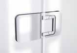 magnety na dveřích a pevné stěně jsou na celou životnost sprchového koutu.