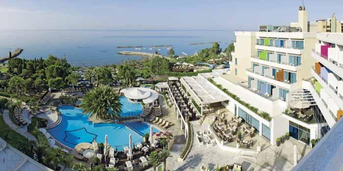 I pro náročné Přímo u pláže Oblíbené Zábava na dosah Mediterranean Beach KYPR LIMASSOL Hotel Polopenze / možnost dokoupení plné penze nebo jen pobyt se snídaní Rezervujte včas Velmi oblíbený hotelový
